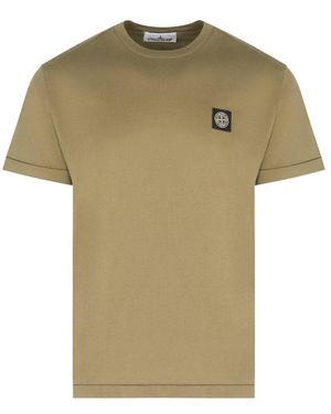 Stone Island S0013 Patch Logo T Shirt - Green