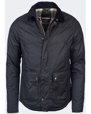 Barbour Reelin Wax Jacket - Blue