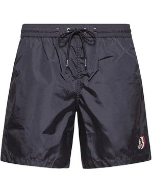 Moncler Archive Logo Swimshorts - Blue