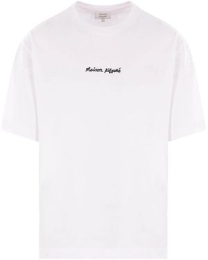 MAISON KITSUNE PARIS Embroidery Oversize Tee-shirt - White