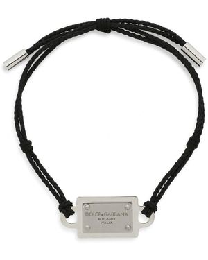 Dolce & Gabbana Dg Plaque Bracelet - Black