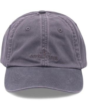 Stone Island S0106 Canvas Cap - Purple