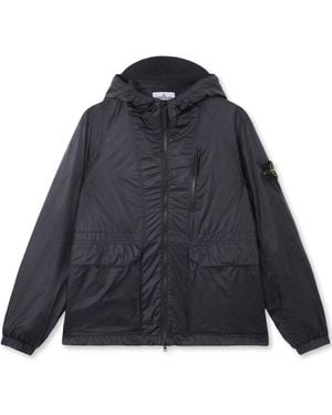 Stone Island S0163 Hooded Jacket - Blue