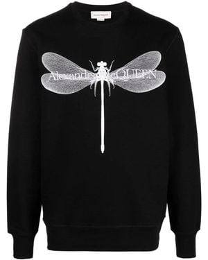 McQueen Dragonfly Sweatshirt - Black