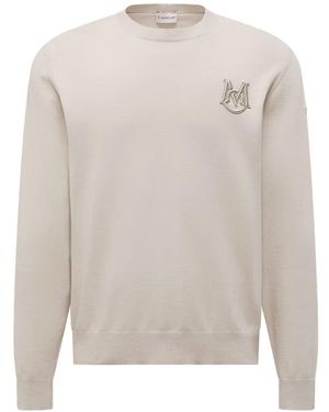 Moncler Monogram Logo Jumper - White