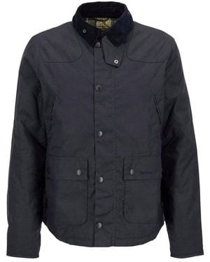 Barbour Reelin Wax Jacket - Blue