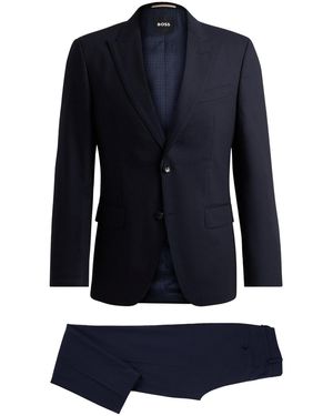 BOSS H Huge 2 Piece Peak 242 Suit - Blue