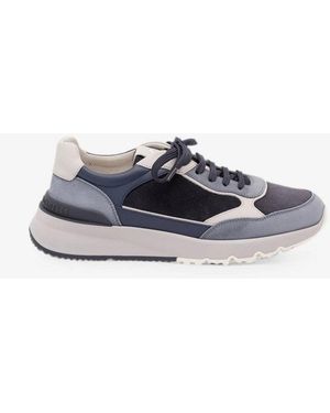 Brunello Cucinelli Nubuck & Suede Trainers - Blue