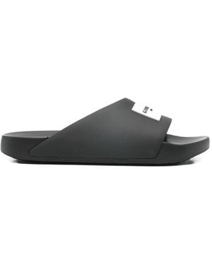 Givenchy Label Slide Sandal - White