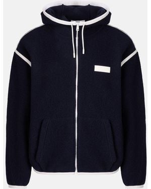 Givenchy Drop Shoulder Hooded Jacket - Blue