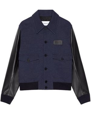 Givenchy Calf Leather Jacket - Blue