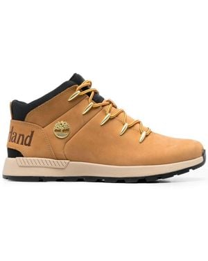 Timberland Bottines Lacées Sprint Trekker À Logo Embossé - Brown