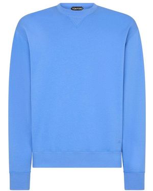 Tom Ford Cotton Sweatshirt - Blue