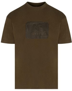 C.P. Company 30/1 Logo Patch T Shirt - Green