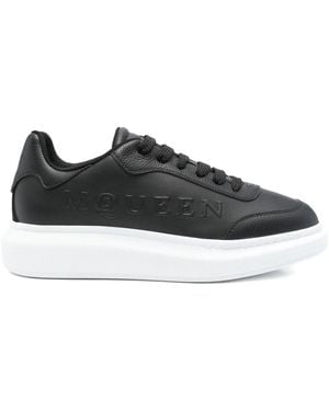 McQueen Larry Oversize Sole Trainers - Black