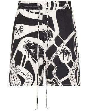 Rhude Strada Silk Short - Black
