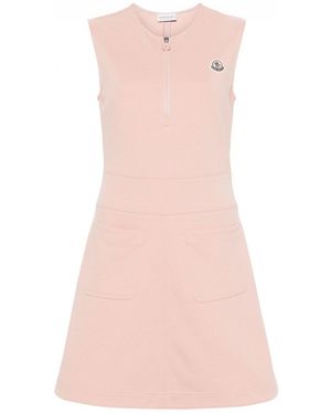 Moncler Short Cotton Dress - Pink