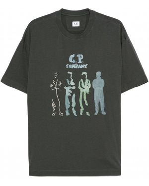 C.P. Company 30/1 Sailor Print T Shirt - Green