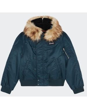 Schott Nyc Blouson - Bleu