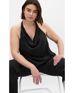 City Chic Plus Size Chloe Cowl Neck Top - Black