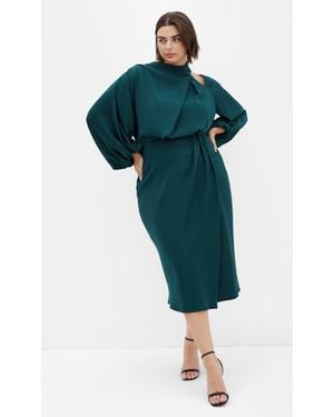 City Chic Plus Size Jaylee Dress - Green