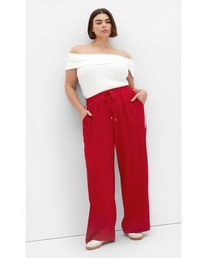 City Chic Plus Size Lilia Pants - Red