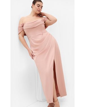 City Chic Plus Size Forbidden Love Maxi Dress - Pink