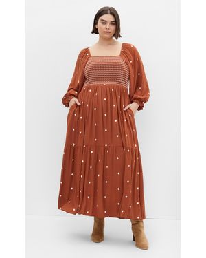City Chic Plus Size Kai Dress Ginger - Red