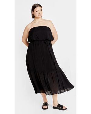 City Chic Plus Size 403 Forbidden - Black