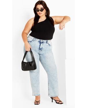 City Chic Plus Size Harley Fit Ayesha Jean - Multicolor