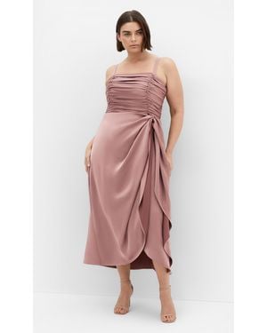 City Chic Plus Size Ania Dress - Pink