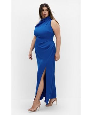 City Chic Plus Size Modern Darling Maxi Dress - Blue