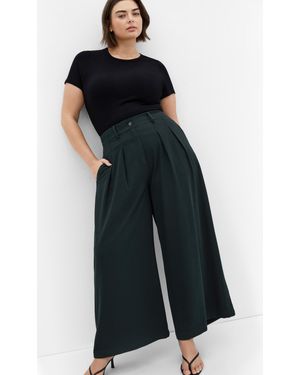 City Chic Plus Size Abbie Wide Leg Pants - Black