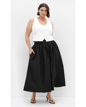 City Chic Plus Size Skirt Maci/3Xs - Black