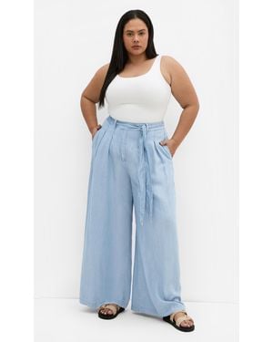 City Chic Plus Size Santorini Pants - Blue