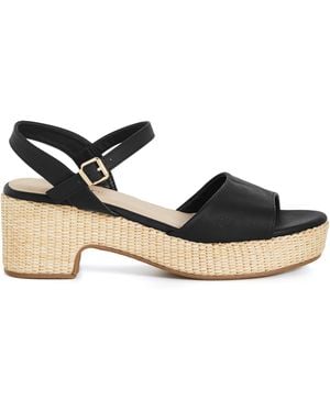 City Chic Plus Size Wide Fit Visionary Platform Shoes - Black