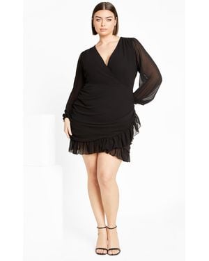 City Chic Plus Size Kitty Dress - Black