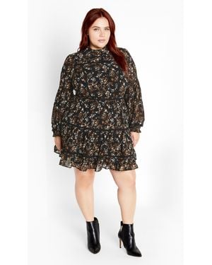 City Chic Plus Size Elsie Dress - Black