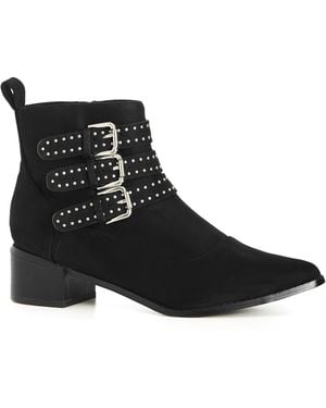 City Chic Plus Size Wide Fit Bexley Ankle Boot - Black