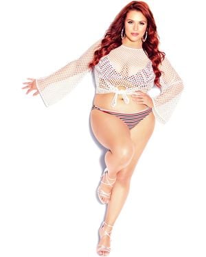 CCX Plus Size Daisy Bikini Bottoms - Multicolor
