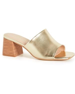 City Chic Plus Size Wide Fit Hazel Heel Shoes - White