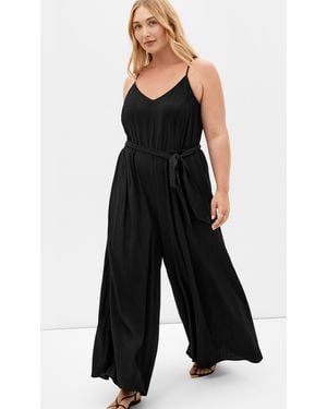 City Chic Plus Size Kaira Culotte Leg Jumpsuit - Black