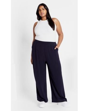 City Chic Plus Size Brigitta Pants - Blue