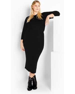 City Chic Plus Size Baylee Skirt - Black