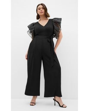 City Chic Plus Size Jumpsuit Tiana/3Xs - Black
