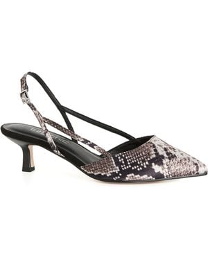 City Chic Plus Size Wide Fit Mila Slingback Heel Shoes - Multicolor