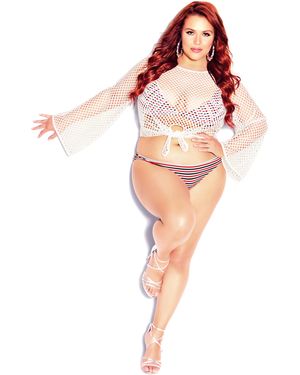 CCX Plus Size Daisy Bikini Bottoms - Multicolor