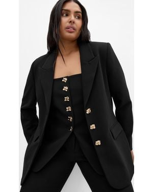 City Chic Plus Size Alexi Blazer - Black