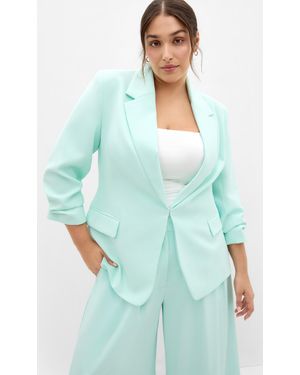 City Chic Plus Size Abbie Blazer - Green