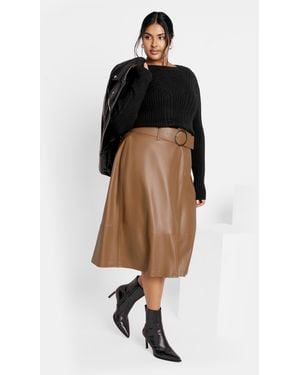 City Chic Plus Size Untamed Skirt - Multicolor